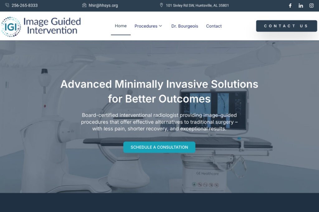 Modern web design for Tuscaloosa businesses showcasing professional website development.