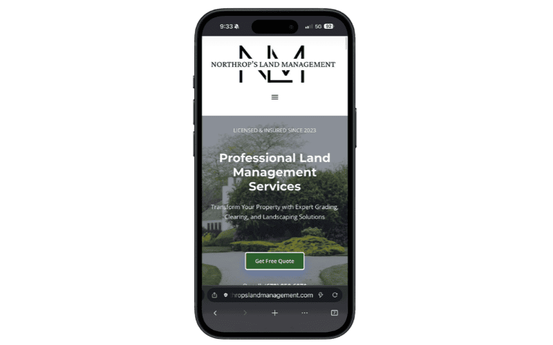 Creative web design services in Tuscaloosa for local businesses.